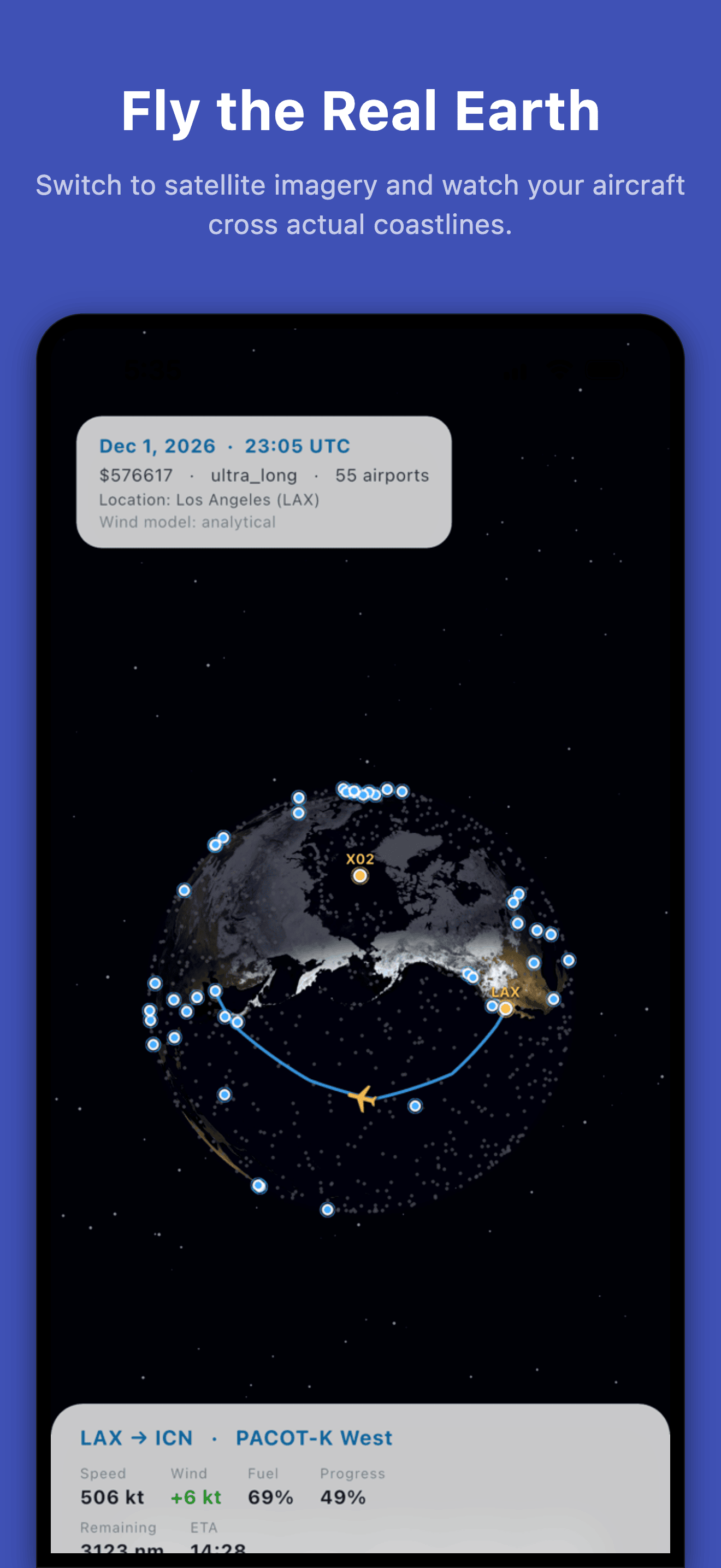 3D Globe — Satellite